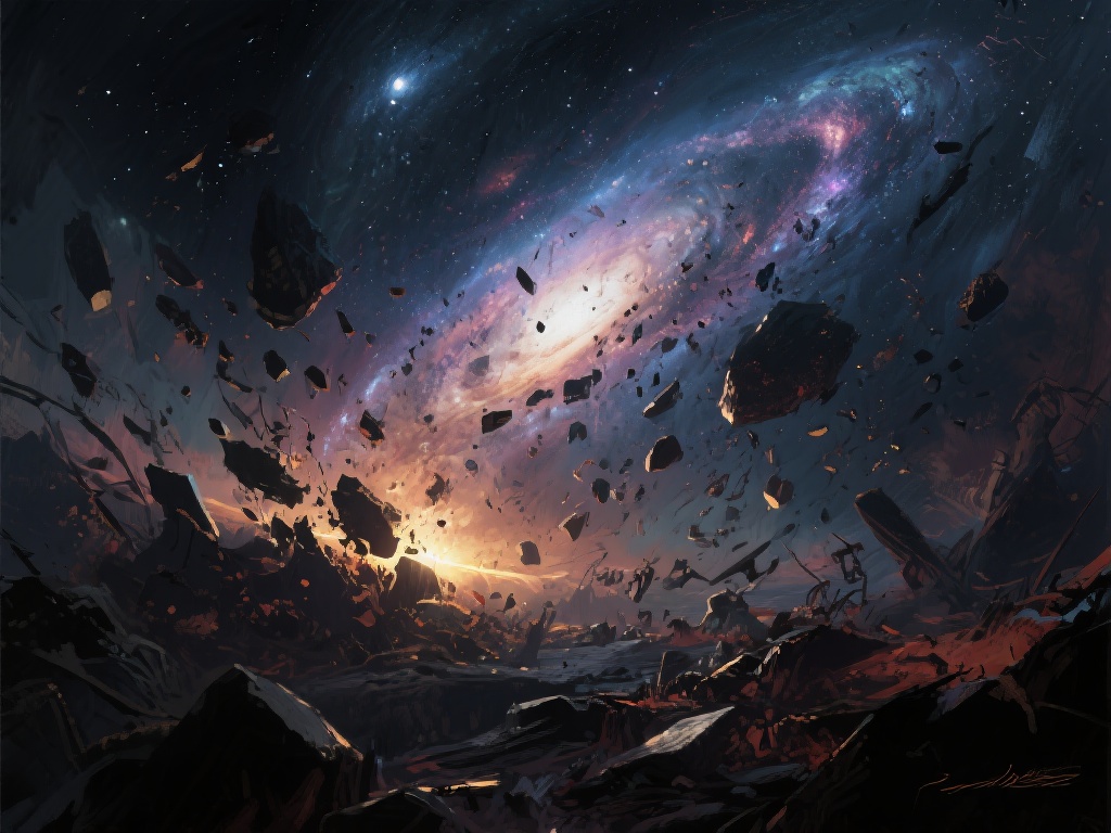 设计师揭秘灭世天煞-劫概念艺术:星河崩塌,终极浩劫 通过这幅作品,我们看到了设计师如何将“众